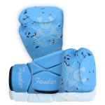 Fandar Sky Blue Lace-Up Gloves - Image 2