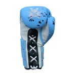 Fandar Sky Blue Lace-Up Gloves - Image 4