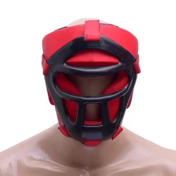 full face head guard removable cage