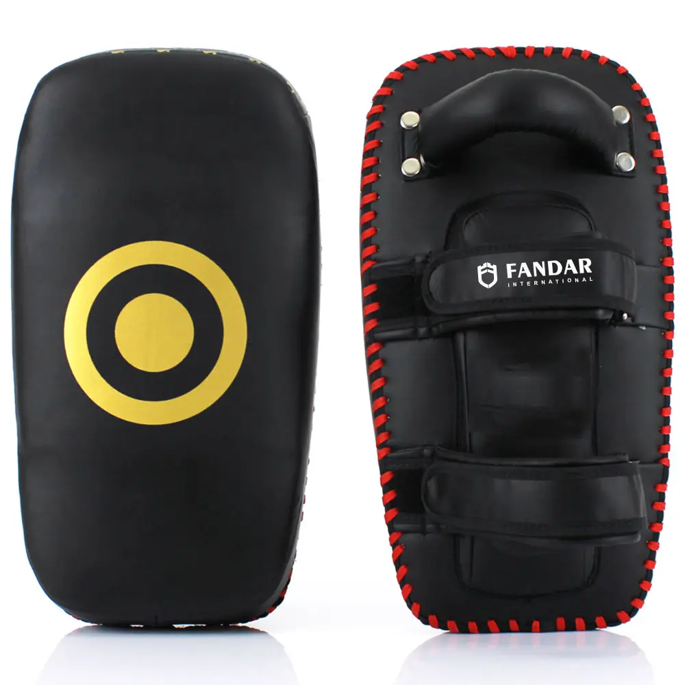 1108.webp Fandar International Muay Thai Kickboxing Pad Set - Black & Gold - Image 1
