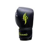 Navy and Yellow Boxing Training Gloves - Image 2