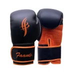 Black and Orange Boxing Training Gloves - Image 2