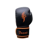 Black and Orange Boxing Training Gloves - Image 3