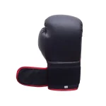 Black with Red Trim Boxing Training Gloves - Image 5