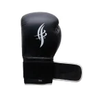 Black Boxing Training Gloves with Red and White Accents - Image 5