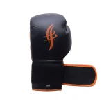 Black and Orange Boxing Training Gloves - Image 5