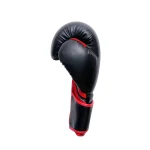 Black with Red Trim Boxing Training Gloves - Image 6