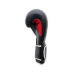 Black Boxing Training Gloves with Red and White Accents - Image 6