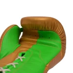 Fandar Green & Gold Lace-Up Gloves - Image 6