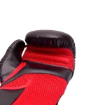 Black with Red Trim Boxing Training Gloves - Image 8