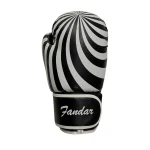 Fandar Black and White Spiral Kids Boxing Gloves - Image 2
