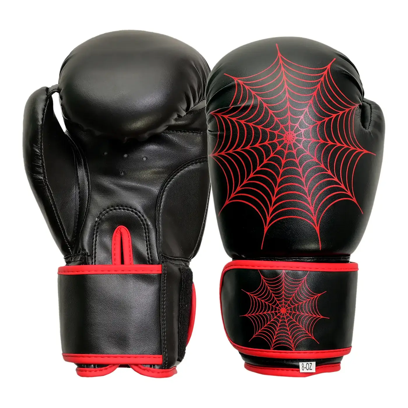 DSC_0148.webp Fandar Red Spiderweb Kids Boxing Gloves - Image 1
