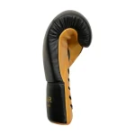 Fandar Black Gold Leather Fight Lace-Up Gloves | Wholesale - Image 5