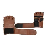 Fandar Brown Leather MMA Gloves - Image 6