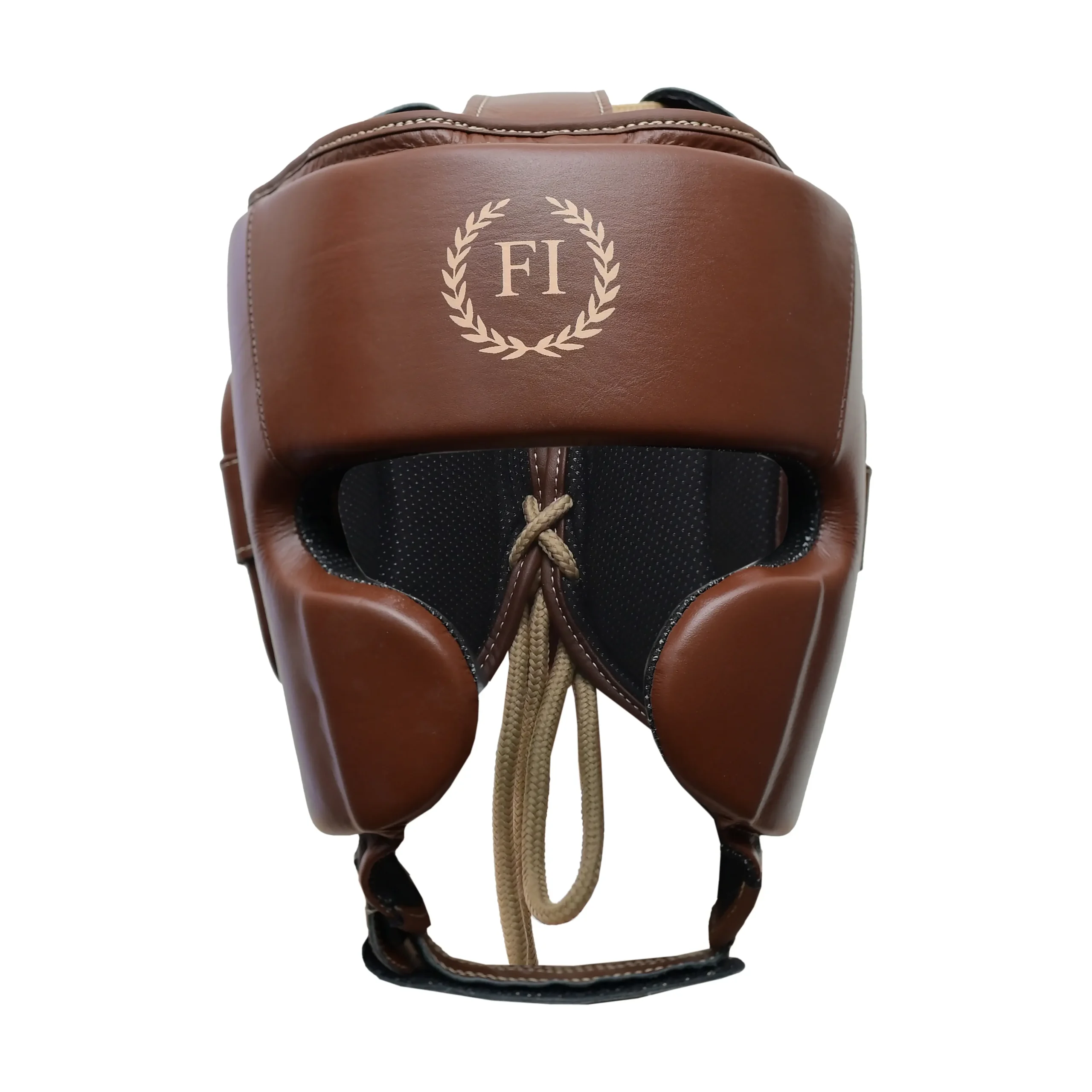 DSC_7009-copy-scaled-1.webp Brown Lace-Up Leather Headguard - Image 1