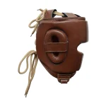 Brown Lace-Up Leather Headguard - Image 4