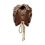 Brown Lace-Up Leather Headguard - Image 2