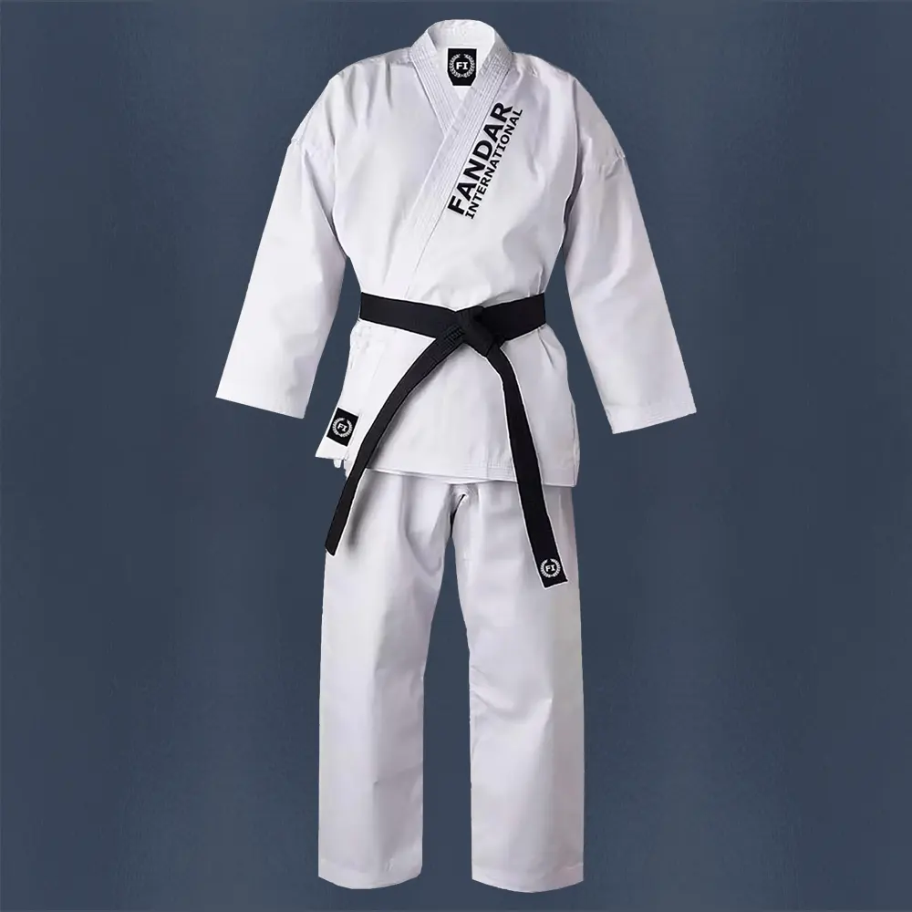 Taekwondo uniforms and belts manufacturer – Premium dobok and rank belts wholesale by Fandar International