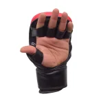 Red and Black MMA Grappling Gloves - Image 8